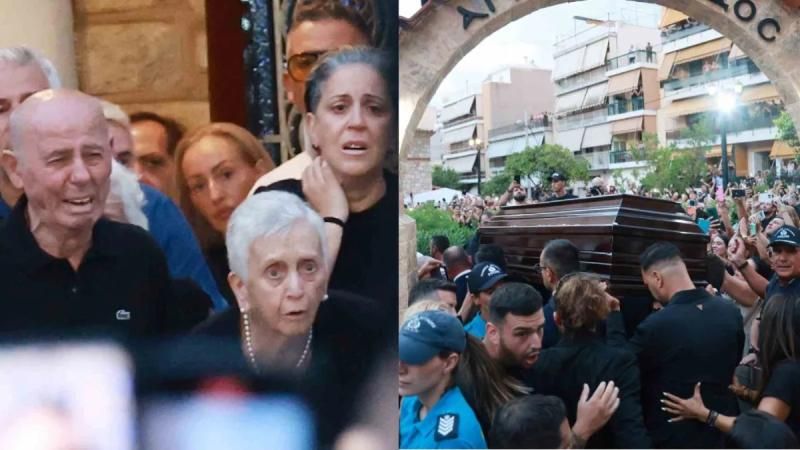 Μαζωνάκης: Τραγικές στιγμές στη «λαϊκή αγρυπνία» – «Λύγισαν» οι γονείς και οι αδερφές του πάνω από τη σορό του (Φωτογραφίες)